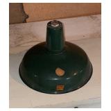 14' green enamel gas station light shade