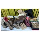 Large Womenï¿½s Shoes / Boots Lot