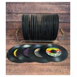 45 records lot with holder