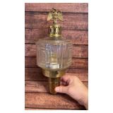 MC Greek key brass eagle wall sconce light