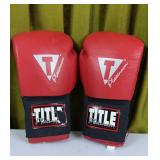 Pair of Title Platinum Boxing Gloves