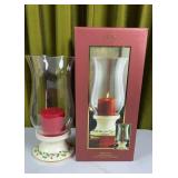 Lenox Holiday Hurricane with Candle 12.5'