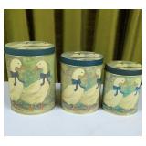 3pc Goose Tin Canister Set 4.5' to 6ï¿½