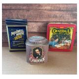 3 older tins