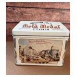 Washburns gold medal flour tin