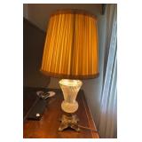 MC Brass and crystal table lamp
