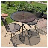 3pc Wrought Iron Bistro Patio Set