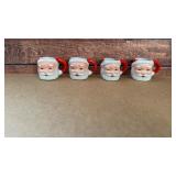 1950s miniature Santa mugs set japan