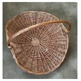 French floral gathering basket