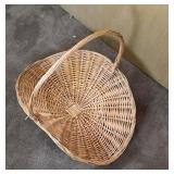Large French flower gathering basket