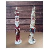 2 NOS large santa pencils