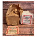 NOS vintage Budweiser beer coasters