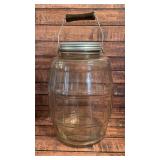 14' vintage #2 glass pickle jar