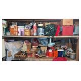 Basement shelves, cleanup lot