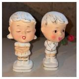 Vintage 5' ceramic bobble heads