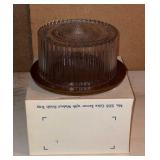 MC acrylic top cake plate, cover server