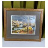 Foil Art Seascape Print 13 x 11
