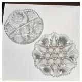 2 nice cut crystal bowls