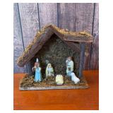 Vintage nativity set w/ box