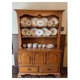 MC wood 2pc china hutch