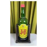 Vintage JB Scotch Whiskey Bottle Display 20'
