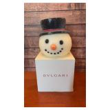 NEW Large snowman head candle