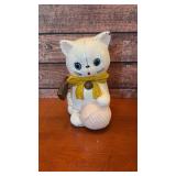 MC Napco cat with yarn ceramic bank
