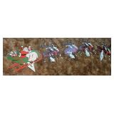 Vintage Sleigh & Reindeer Christmas Decoration
