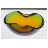 Art Deco glass ashtray
