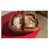Large basket of seashells