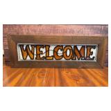 16' stained glass welcome sign
