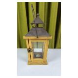 Wood / Metal Candle Lantern 13'