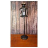 20' metal pretzel twist pole candle light