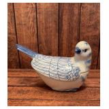 Blue delft pottery dove jewelry casket