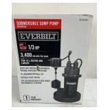 Everbilt Submersible Sump Pump 1/3hp