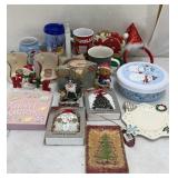 Christmas Lot-tins, mugs, decor, etc