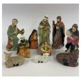 11pc Ceramic Nativity Set