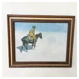 MC native American on horseback print