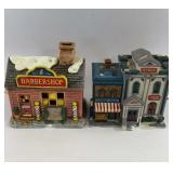 2 Light Up Christmas Buildings 7'