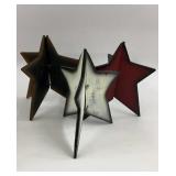 3 Wooden Star Decor pieces 8'