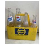 Vintage Pepsi Bottles in Carrier