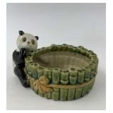Vintage Panda Ceramic Planter 7'