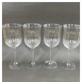 4 New Pioneer Woman Wine Scallop Stems 8'