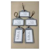 5 New Farmhouse Metal Wall Hangers 5.5'