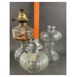 3 Vintage Oil Lamps