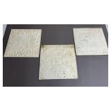 3 Metal Decor Wall Hanging 10 x 10