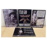 4 New Duck Dynasty Metal Signs 16 x 12