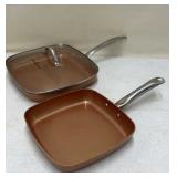 2 Copper Chef Pans 11.5' & 9.5ï¿½