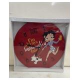 New Betty Boop Wall Clock 15'
