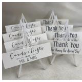 8 New Wood Wedding Decor Signs 10'